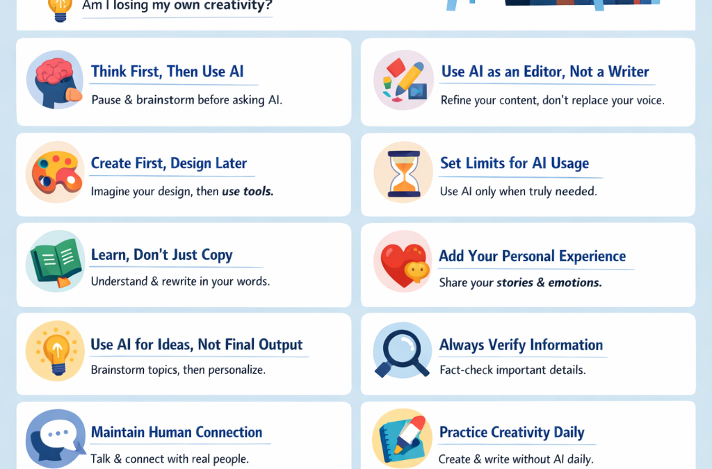 Smart Ways to Use AI Tools Without Losing Creativity